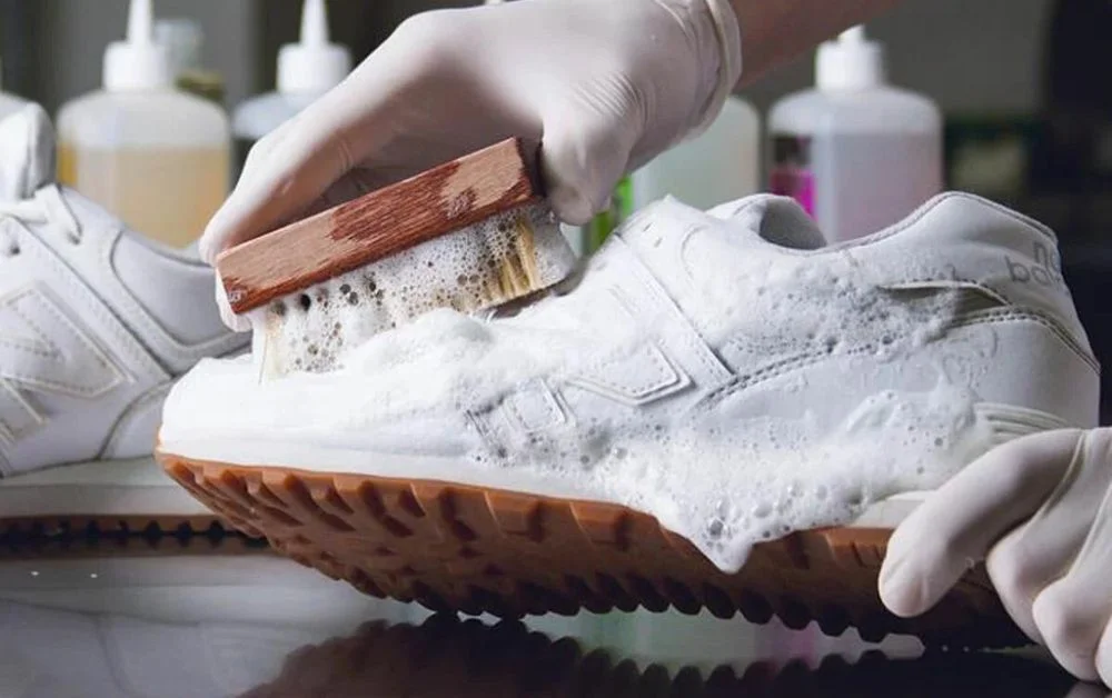 Professional shoe cleaning service in marina